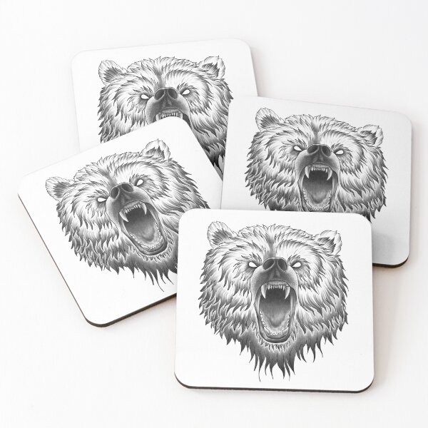 Item preview, Powerful Roaring Bear with Glaring Teeth designed and sold by Tyler Rosso.
