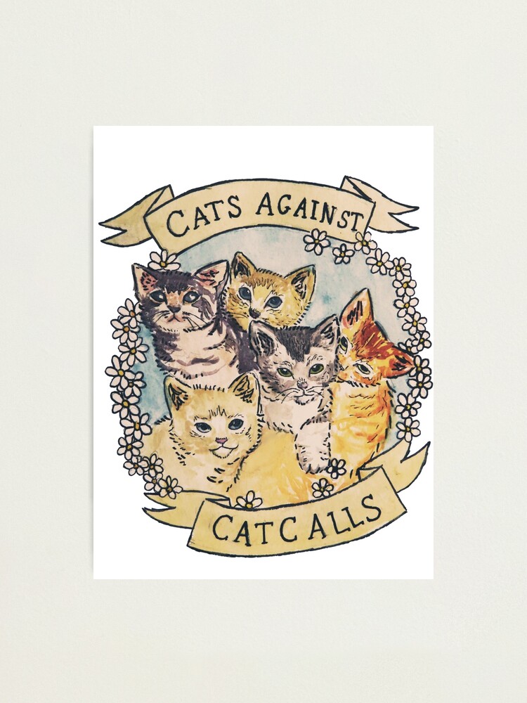 Alternate view of Cats Against Cat Calls ORIGINAL (SEE V2 IN MY SHOP) Photographic Print