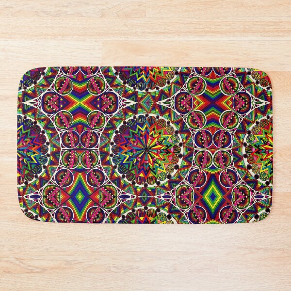 Item preview, Psychedelic Abstract colourful work 231(Tile) designed and sold by CallumHoare.
