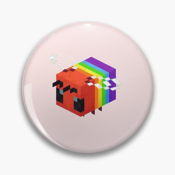 Minecraft LGBTQ+ Bee Pin