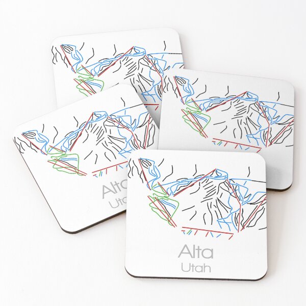 Item preview, Alta Utah | Tail Map | Ski | Snowboard | Utah | Mountain | Alta Ski designed and sold by ModernMap.