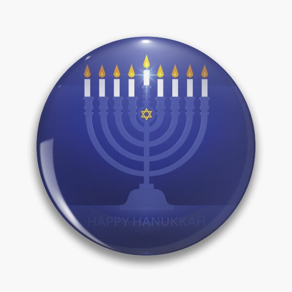 Item preview, blue happy hanukkah  designed and sold by Gossip Rag.