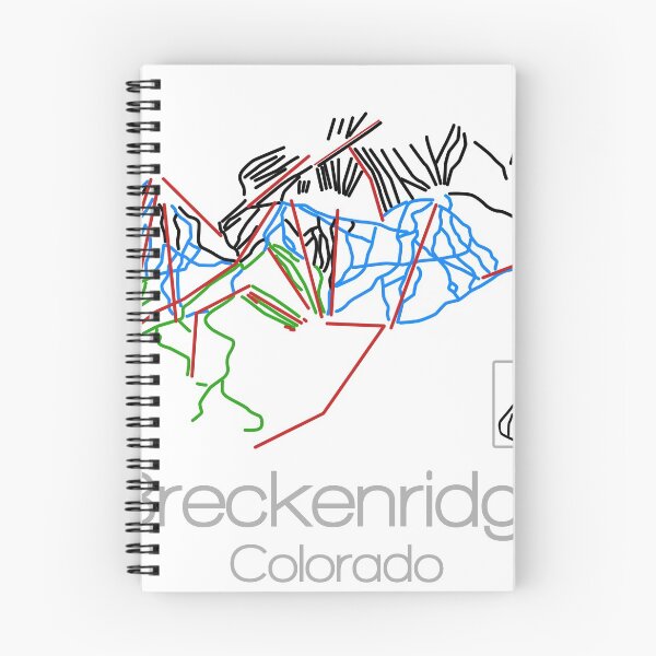 Item preview, Breckenridge Colorado | Tail Map | Ski | Snowboard | Colorado| Mountain designed and sold by ModernMap.