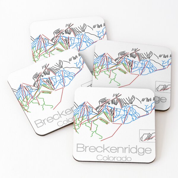 Item preview, Breckenridge Colorado | Tail Map | Ski | Snowboard | Colorado| Mountain designed and sold by ModernMap.