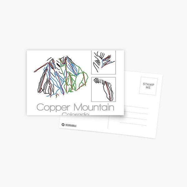 Item preview, Copper Mountain Colorado | Tail Map | Ski | Snowboard | Colorado| Mountain designed and sold by ModernMap.