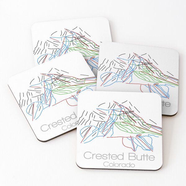 Item preview, Crested Butte Colorado | Tail Map | Ski | Snowboard | Colorado| Mountain designed and sold by ModernMap.