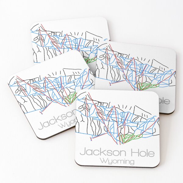 Item preview, Jackson Hole Wyoming | Tail Map | Ski | Snowboard | Wyoming | Mountain designed and sold by ModernMap.