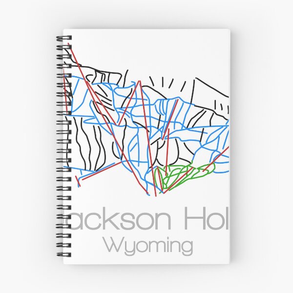 Item preview, Jackson Hole Wyoming | Tail Map | Ski | Snowboard | Wyoming | Mountain designed and sold by ModernMap.