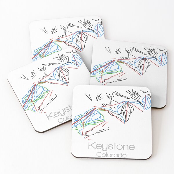 Item preview, Keystone Colorado | Tail Map | Ski | Snowboard | Colorado| Mountain designed and sold by ModernMap.