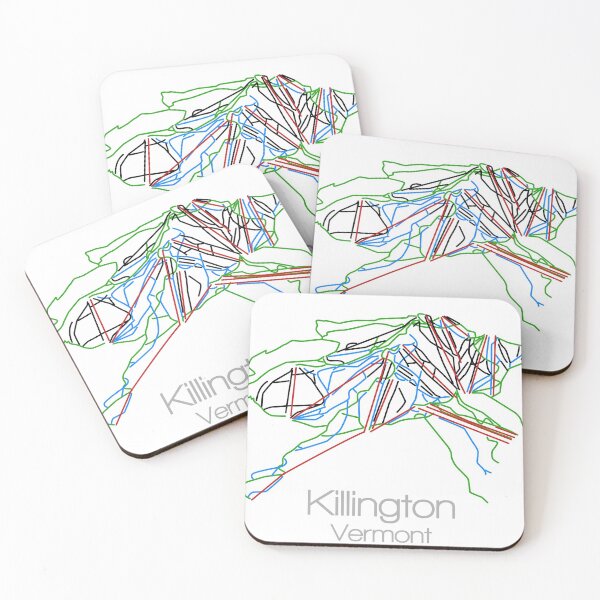 Item preview, Killington Vermont  | Tail Map | Ski | Snowboard | VT | Mountain designed and sold by ModernMap.