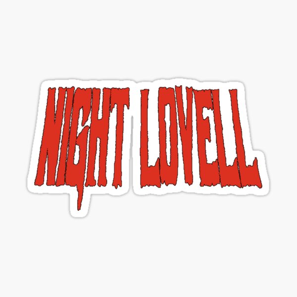 Night Lovell Font Sticker
