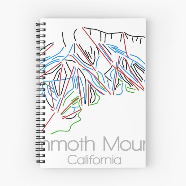 Item preview, Mammoth Mountain California | ail Map | Ski | Snowboard | CA | Mountain designed and sold by ModernMap.