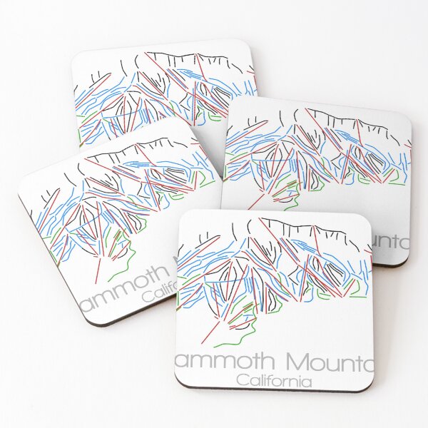 Item preview, Mammoth Mountain California | ail Map | Ski | Snowboard | CA | Mountain designed and sold by ModernMap.