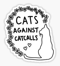 Pegatina gatos contra abucheos