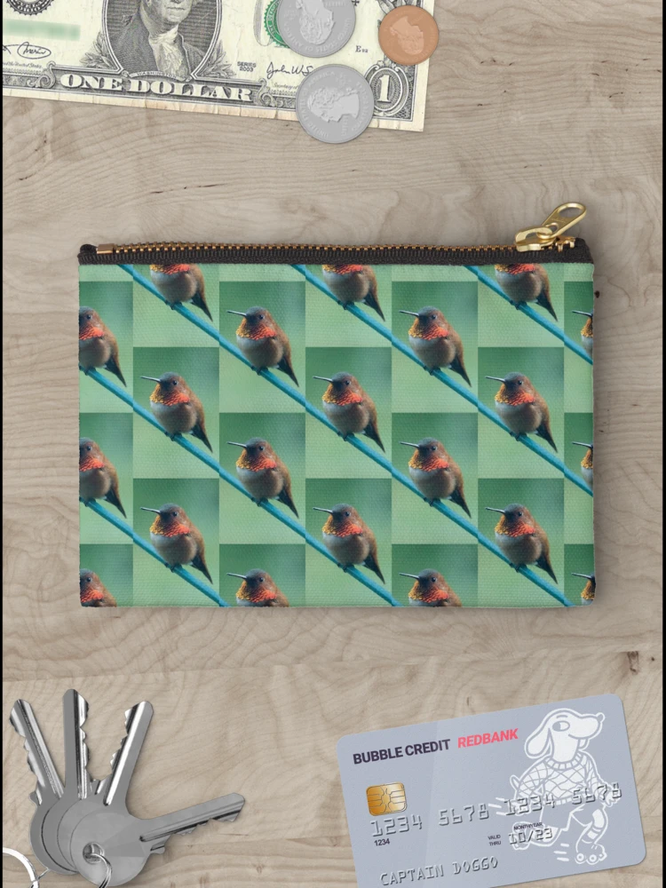 Thumbnail 3 of 4, Zipper Pouch, Hummingbird designed and sold by Bill Rockenbeck.