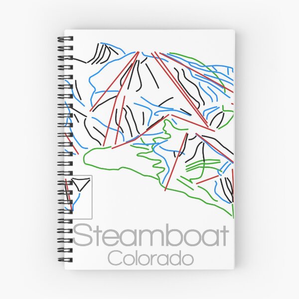 Item preview, Steamboat Colorado | Tail Map | Ski | Snowboard | Colorado| Mountain designed and sold by ModernMap.