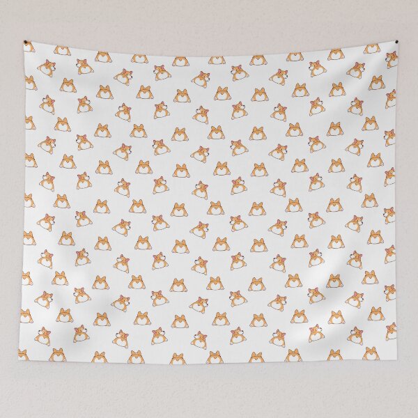 Item preview, Cute Corgi Butts Pattern designed and sold by Foxicopter.