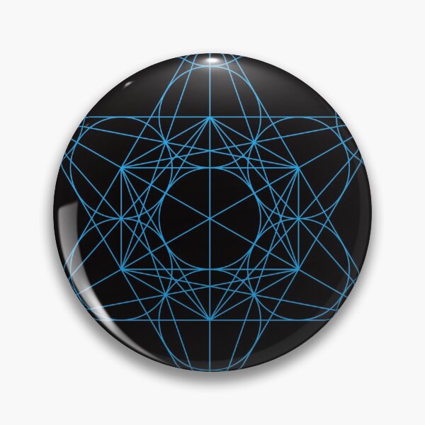 Item preview, Metatron's Cube Black & Blue designed and sold by 2sweetsDesign.