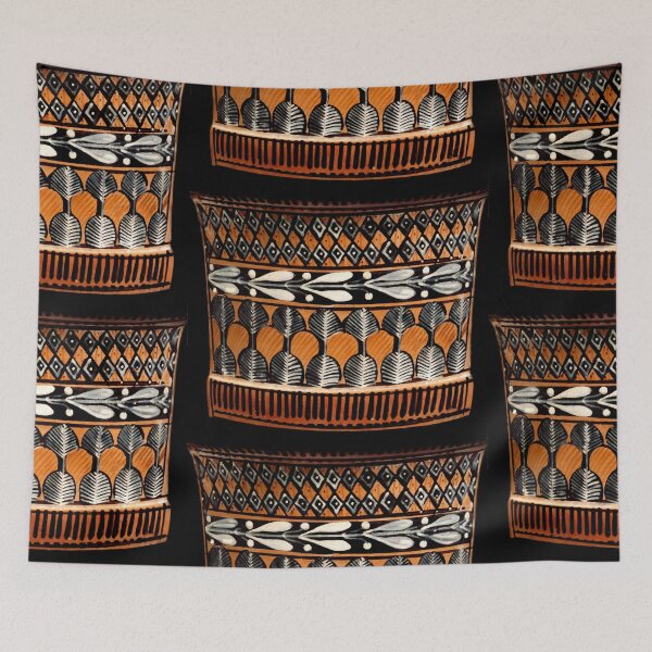 Item preview, Attic Red-figure Kantharos Geometic Motif with Olives and Palmates  designed and sold by WillowNox7.