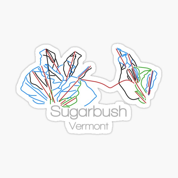 SUGARBUSH VERMONT SKI SNOWBOARD RESORT AREA MOUNTAIN STICKER DECAL 