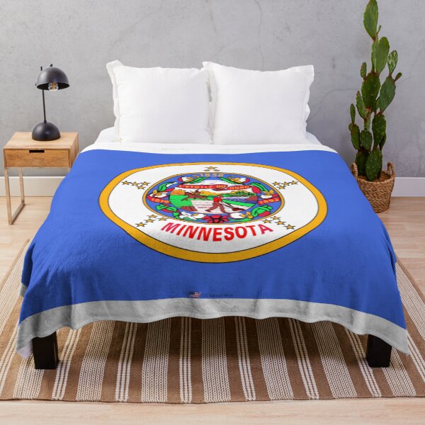 Item preview, MINNESOTA STATE FLAG PRIDE MASK PIN TEE designed and sold by denisetees.