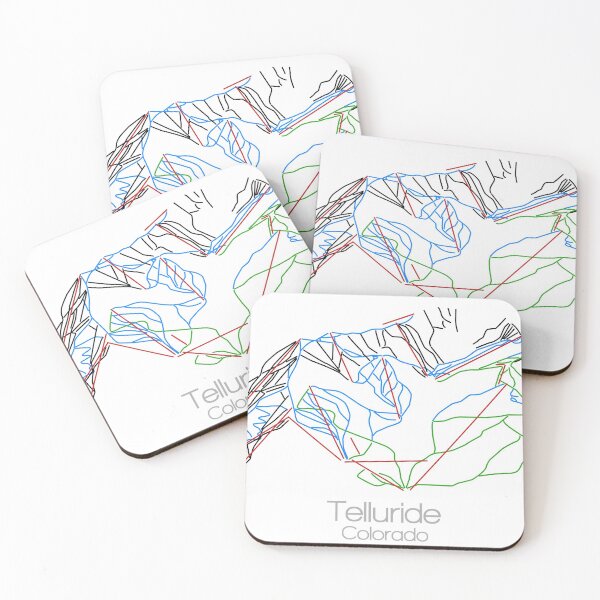 Item preview, Telluride Colorado | Tail Map | Ski | Snowboard | CO | Mountain designed and sold by ModernMap.