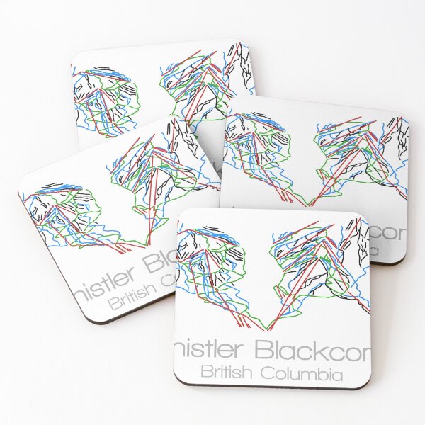 Item preview, Whistler Blackcomb | Canada | Tail Map | Ski | Snowboard | British Columbia | Mountain designed and sold by ModernMap.