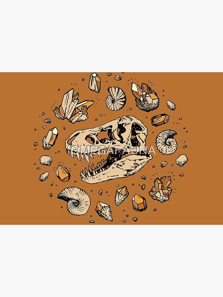 Geo-rex Vortex | Citrine Quartz | Dinosaur Fossil Art by OMEGAFAUNA