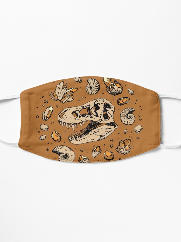 Alternate view of Geo-rex Vortex | Citrine Quartz | Dinosaur Fossil Art Mask