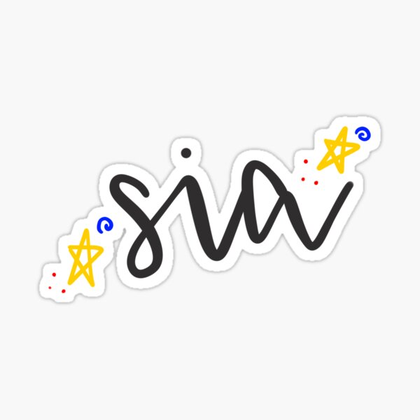 SIA simple Pegatina