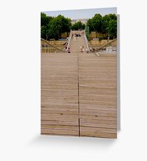 A bridge for pedestrians Greeting Card