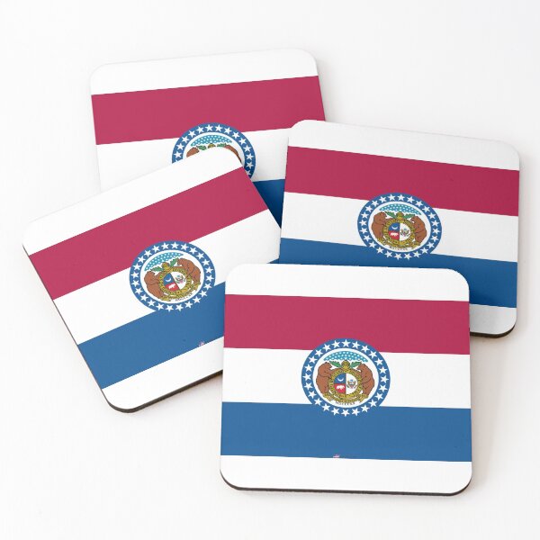Item preview, MISSOURI STATE FLAG PRIDE MASK PIN TEE designed and sold by denisetees.
