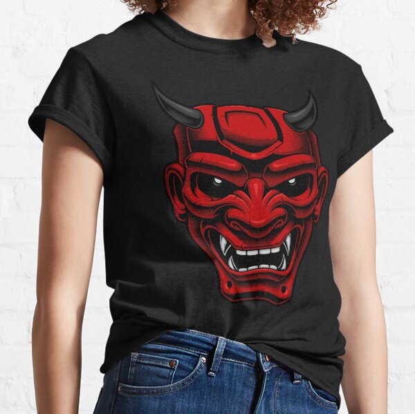 Masque de démon Oni japonais T-shirt classique