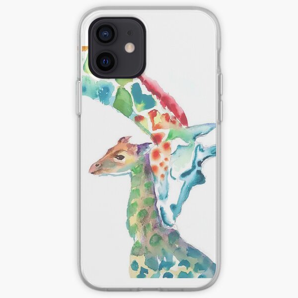 Giraffe Mommy and Baby iPhone Soft Case