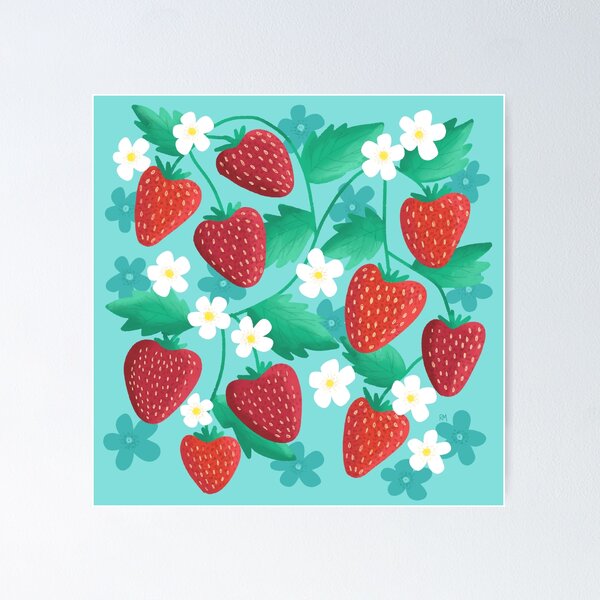 Item preview, Summer Strawberry Patch designed and sold by RuthMCreative.