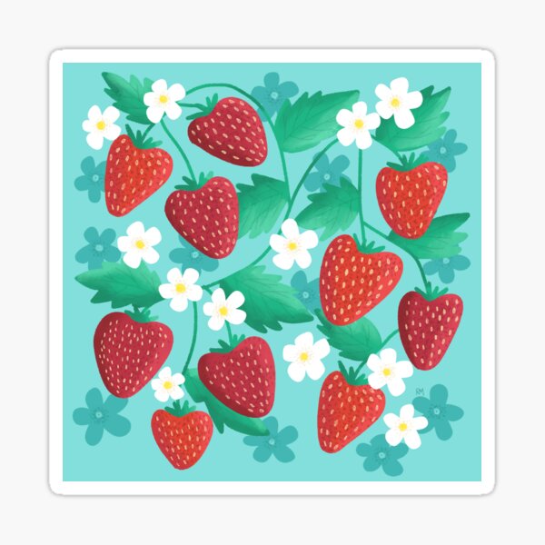 Item preview, Summer Strawberry Patch designed and sold by RuthMCreative.