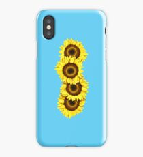 Iphone Case Sunflowers - Light Blue iPhone Case