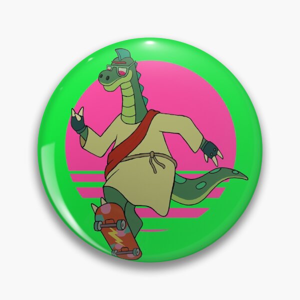 Item preview, Biblesaurus, the skateboarding christian dinosaur (no text) designed and sold by Lobsterbots.