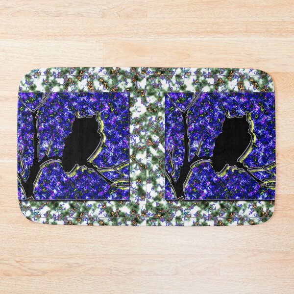 Item preview, Batik Black Shadow Owl on a Branch designed and sold by AuntyReni.