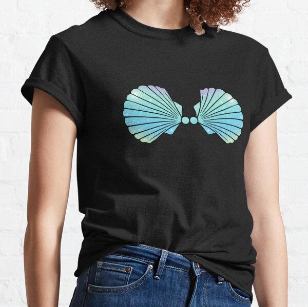 Mermaid Sea Shell Bra Cute Swimsuit Top, Swim Bra Essential T-Shirt for  Sale by TeeTimeGuys