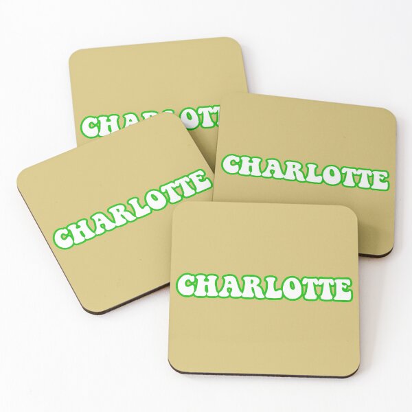 Item preview, white charlotte with green outline  designed and sold by Lauren  paige.
