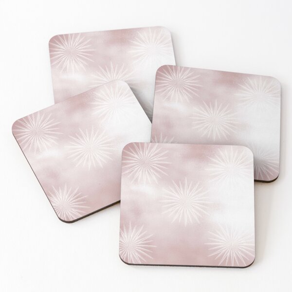 Artikelvorschau, Rosa und weiße Folienblumen entworfen und verkauft von Poetic Patterns Studio.