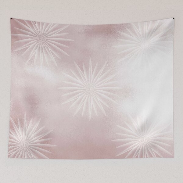 Artikelvorschau, Rosa und weiße Folienblumen entworfen und verkauft von Poetic Patterns Studio.