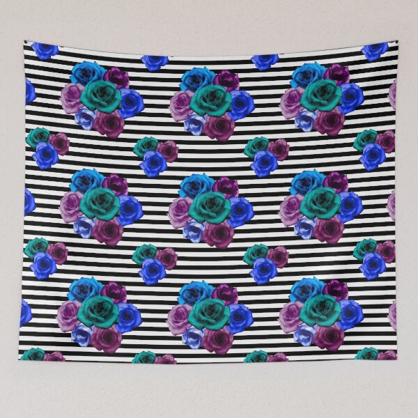 Item preview, Dramatic Roses on Stripes designed and sold by StardustMyHeart.