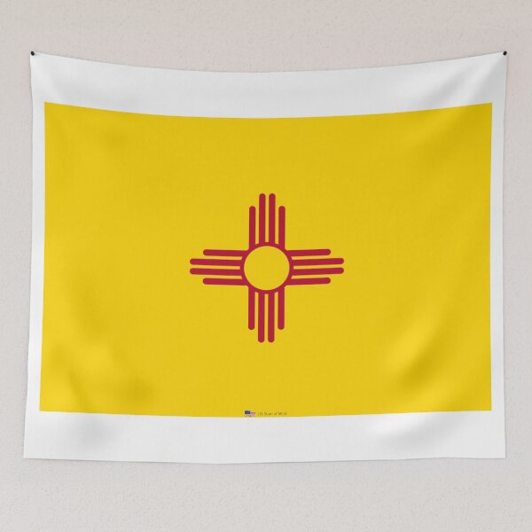 Item preview, NEW MEXICO STATE FLAG PRIDE MASK PIN TEE designed and sold by denisetees.