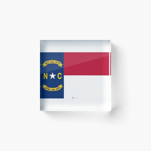 Item preview, NORTH CAROLINA STATE FLAG PRIDE MASK PIN TEE designed and sold by denisetees.