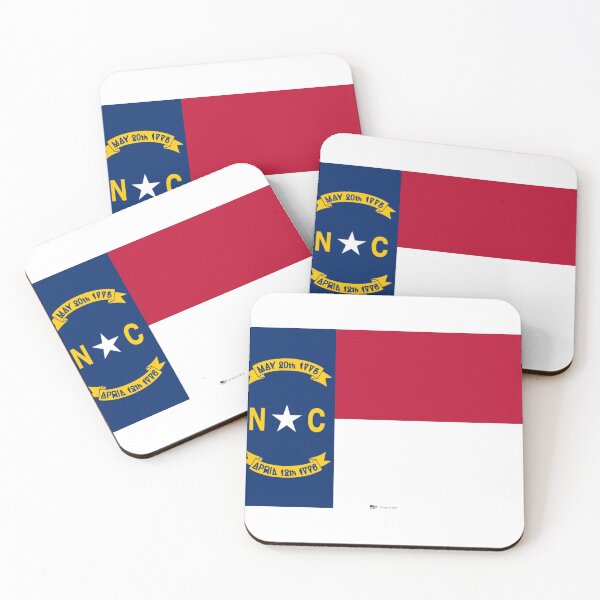 Item preview, NORTH CAROLINA STATE FLAG PRIDE MASK PIN TEE designed and sold by denisetees.