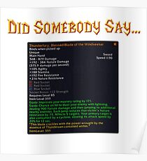 Hat jemand sagen ..?! Poster