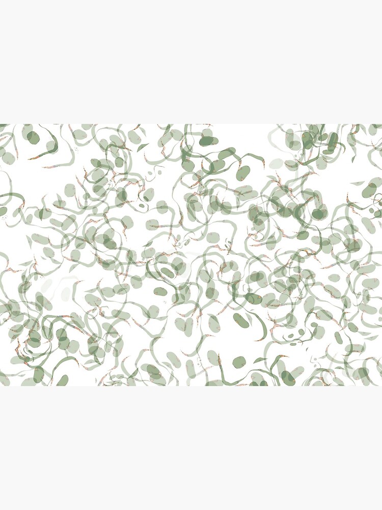 Green Vines and Leaves Pattern by RootSquare