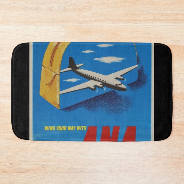 Item preview, Wing your way with ANA vintage travel poster designed and sold by stickart-marek.